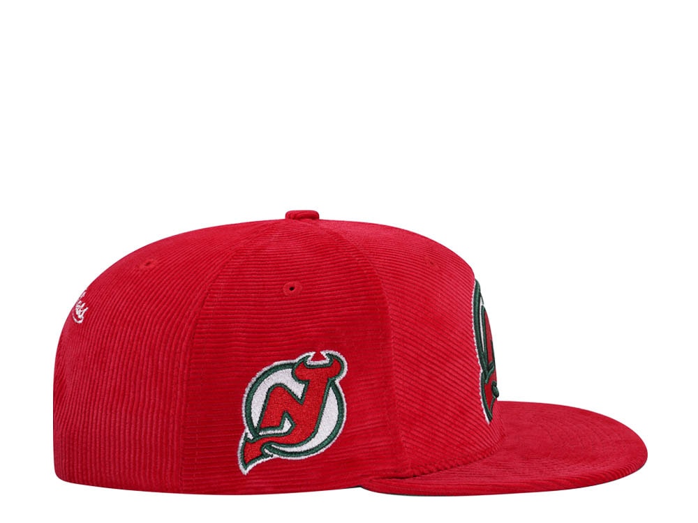 Mitchell & Ness New Jersey Devils Red Cord Vintage Snapback Hat