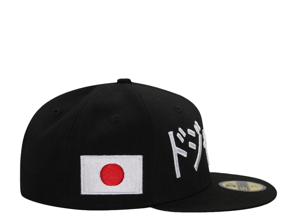 New Era Los Angeles Dodgers Japan Black White Edition 59Fifty Fitted Hat