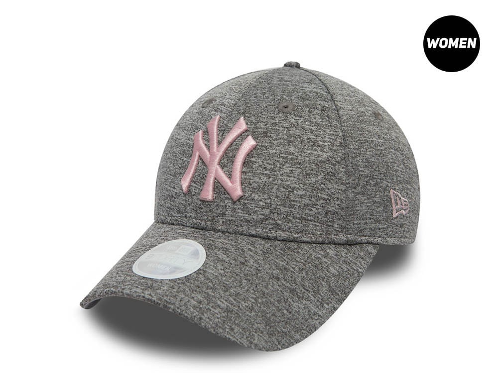 New Era New York Yankees Tech Jersey Gray Womens 9Forty Strapback Hat