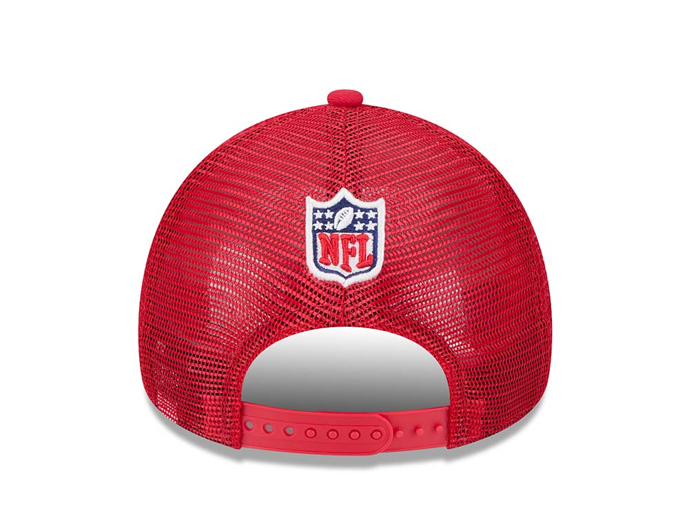 New Era San Francisco 49ers Sideline 2024 9Forty A Frame Trucker Snapback Hat