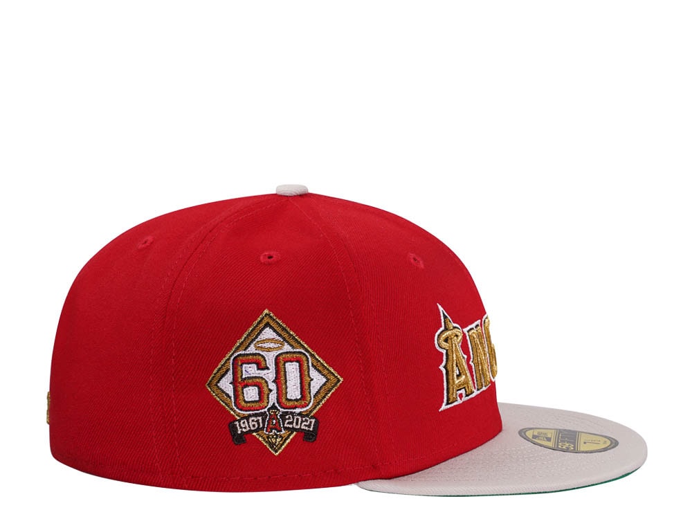 New Era Anaheim Angels 60th Anniversary Scarlet Edition 59Fifty Fitted Hat