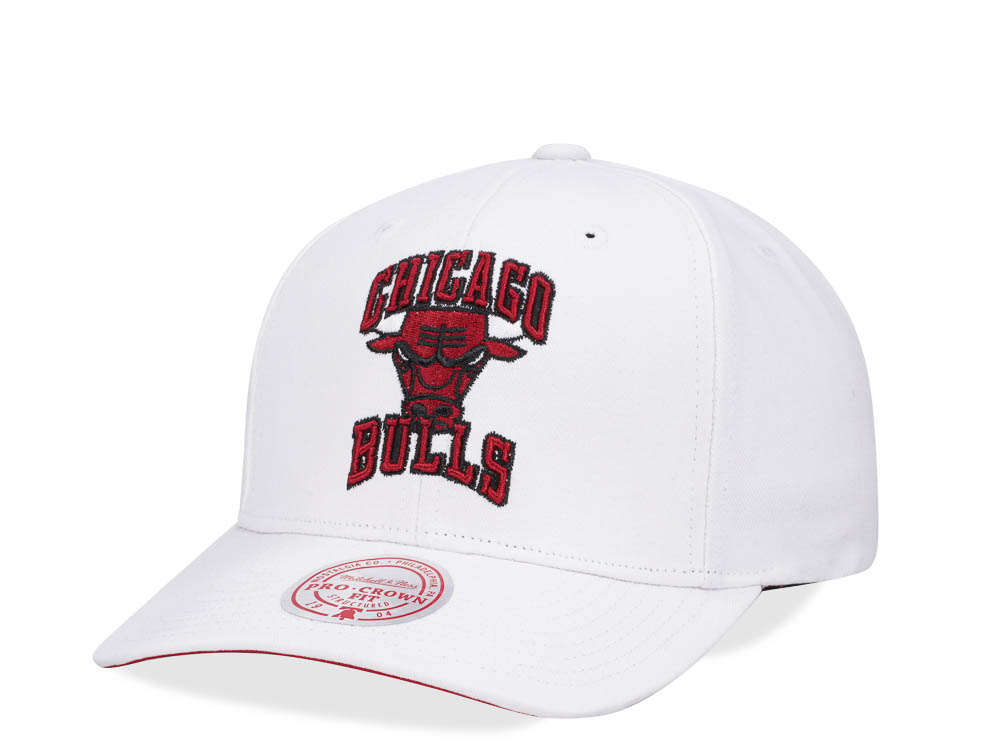 Mitchell & Ness Chicago Bulls All in Pro White Snapback Hat
