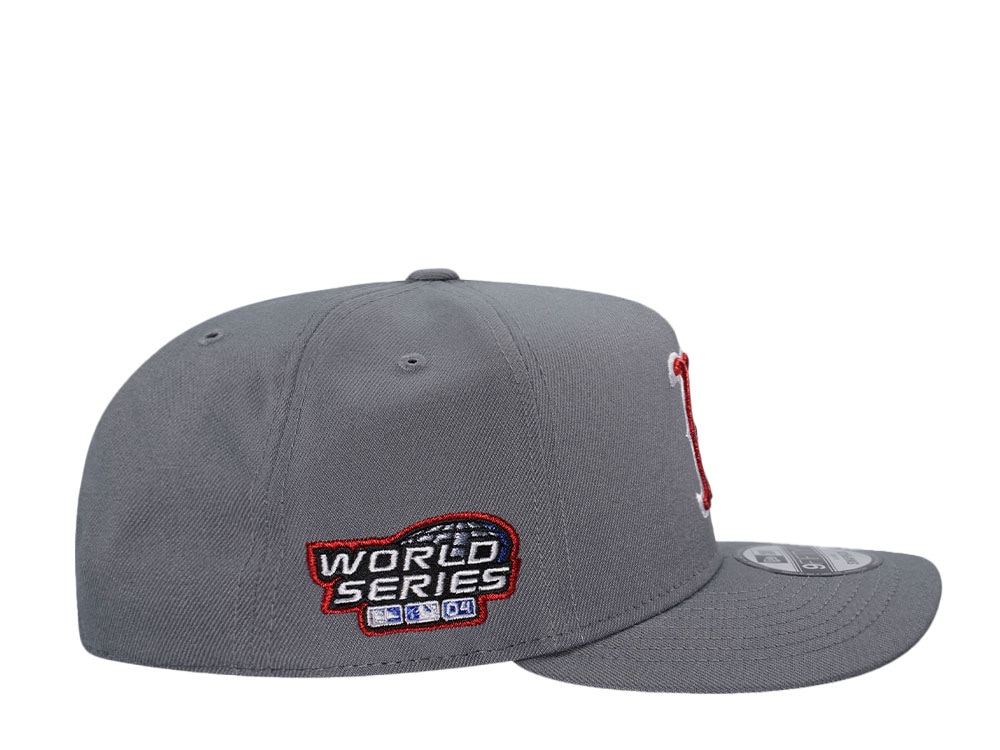 New Era Boston Red Sox World Series 2004 Gray Metallic Edition 9Fifty A Frame Snapback Hat