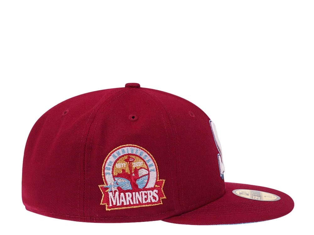 New Era Seattle Mariners 30th Anniversary Smooth Red Glow Edition 59Fifty Fitted Hat