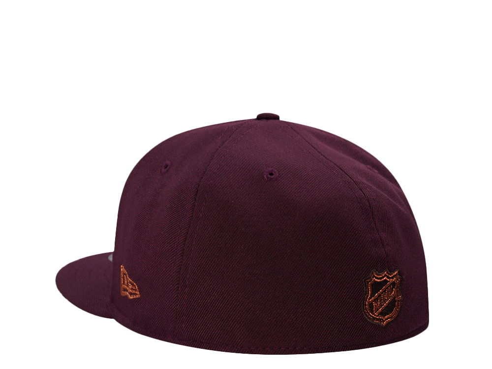 New Era Anaheim Ducks 30th Anniversary Maroon Prime Edition 59Fifty Fitted Hat