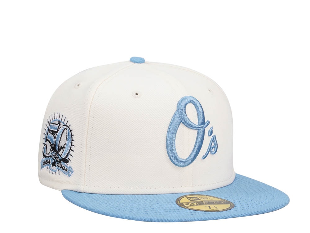 New Era Baltimore Orioles 50th Anniversary Chrome Two Tone Edition 59Fifty Fitted Hat