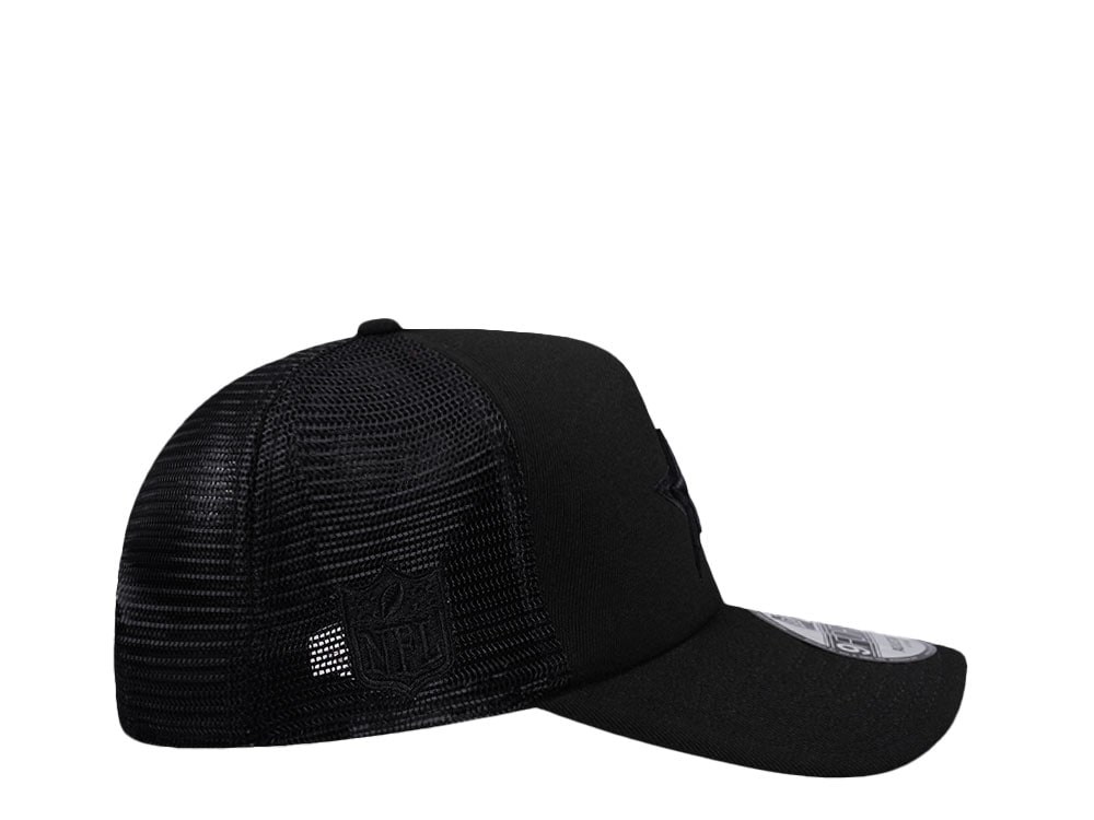 New Era Dallas Cowboys Black Foam Trucker 9Forty A Frame Snapback Hat