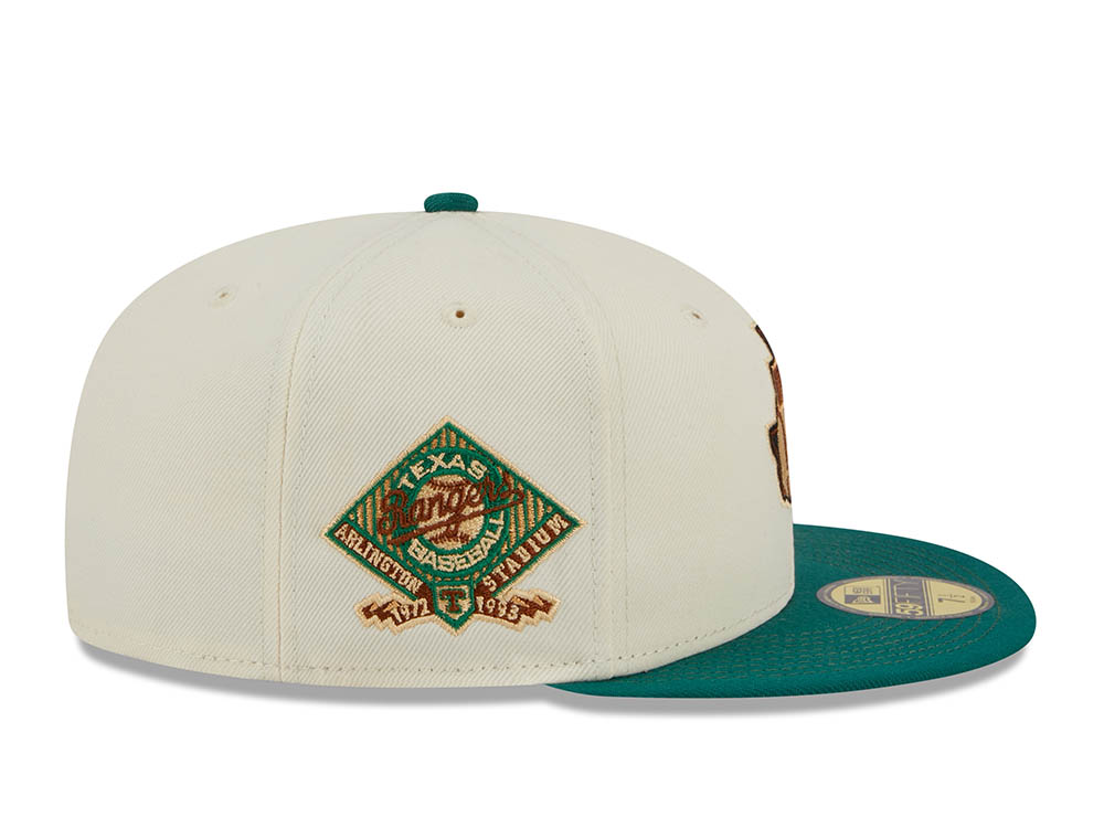 New Era Texas Rangers Arlington Stadium Stone Two Tone Edition 59Fifty Fitted Hat