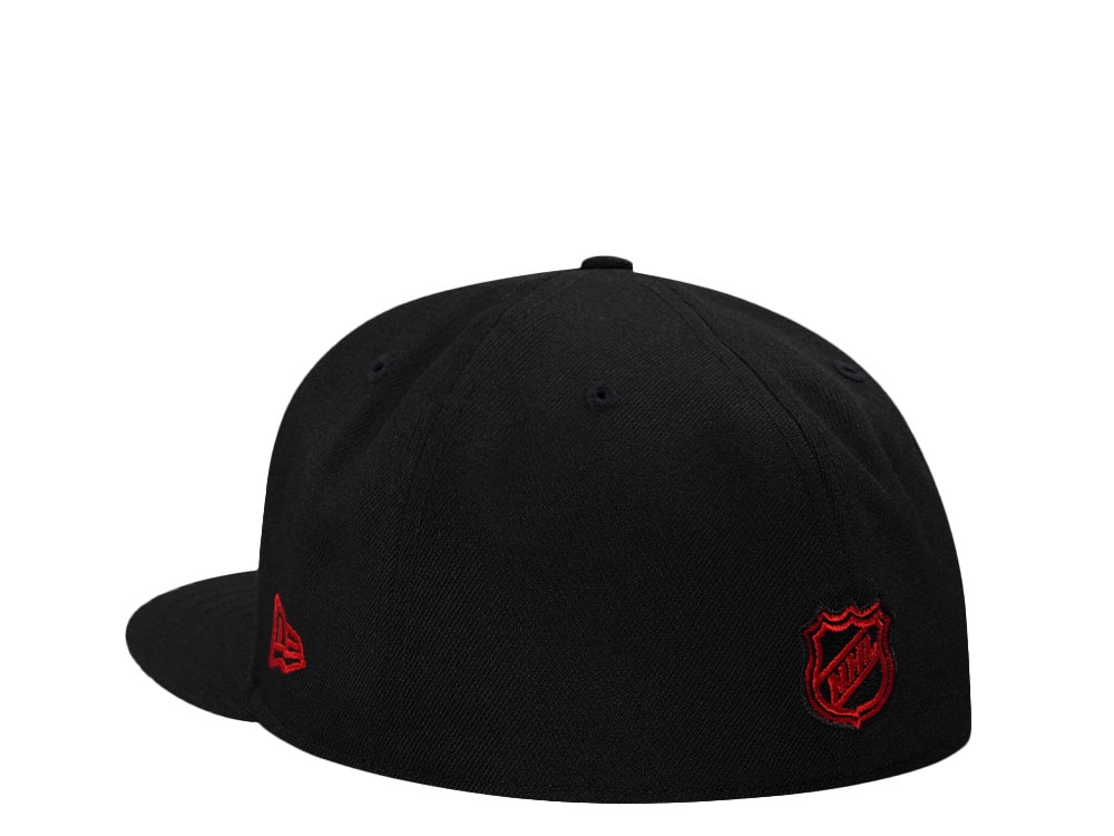 New Era Carolina Hurricanes 25th Anniversary Black Prime Edition 59Fifty Fitted Hat