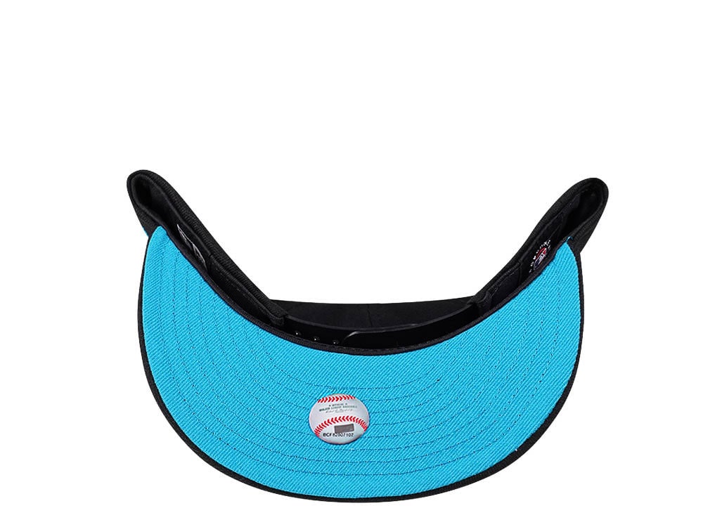 New Era Miami Marlins Black and Teal Edition 9Fifty Snapback Hat