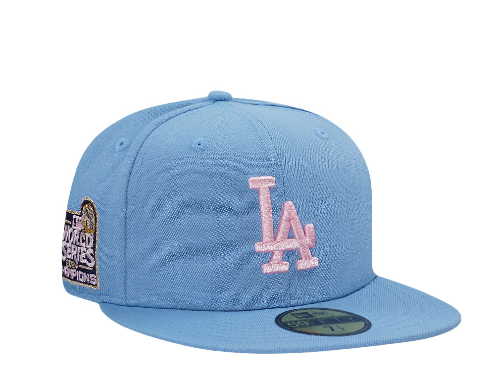 New Era Los Angeles Dodgers World Series Champions 2024 Sky Pink