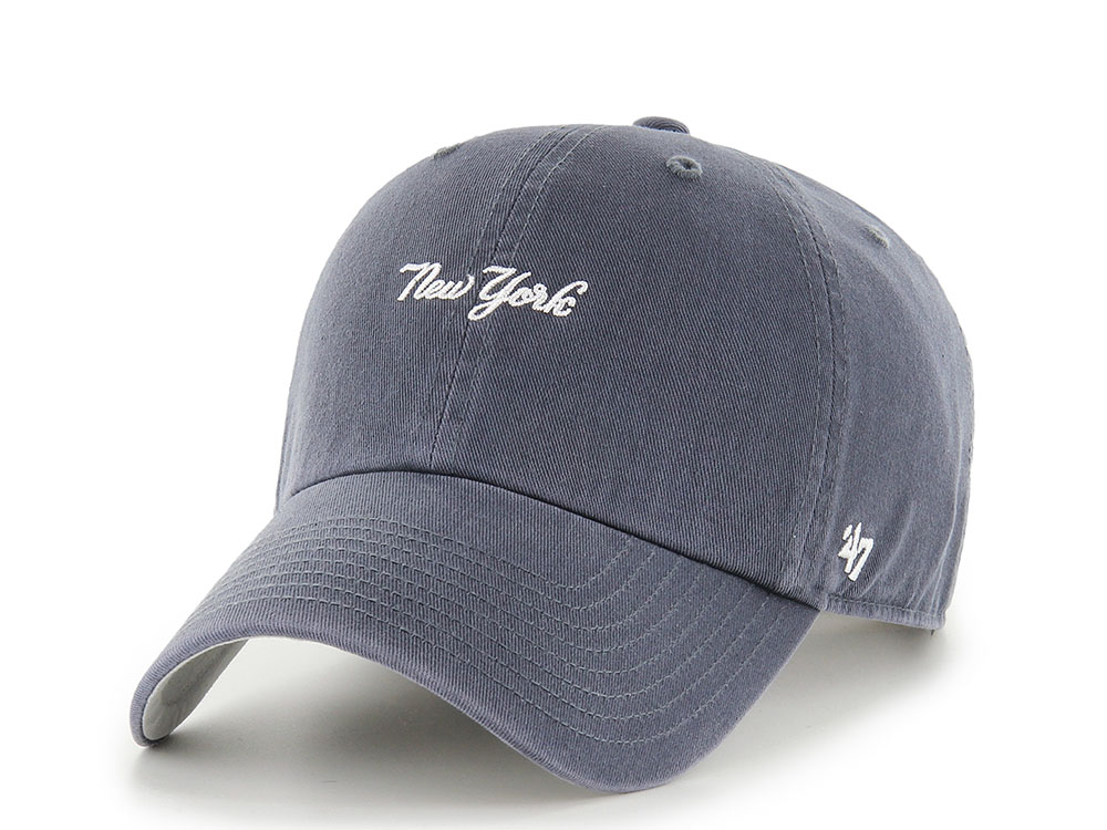 47Brand New York Yankees Vintage Navy Base Runner Edition Clean Up Strapback Cap
