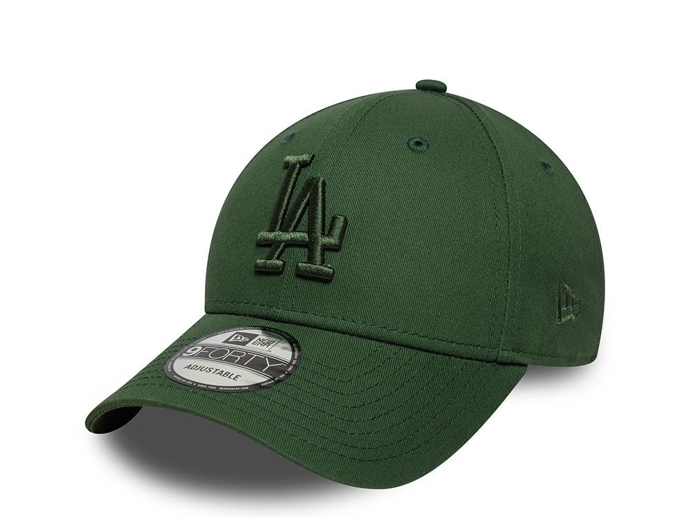 New Era Los Angeles Dodgers League Essential Dark Green Edition 9Forty Strapback Cap