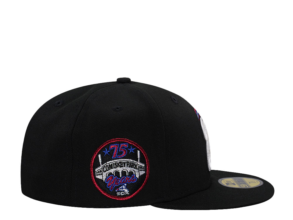 New Era Chicago White Sox 75th Anniversary Black Prime Horror Edition 59Fifty Fitted Cap