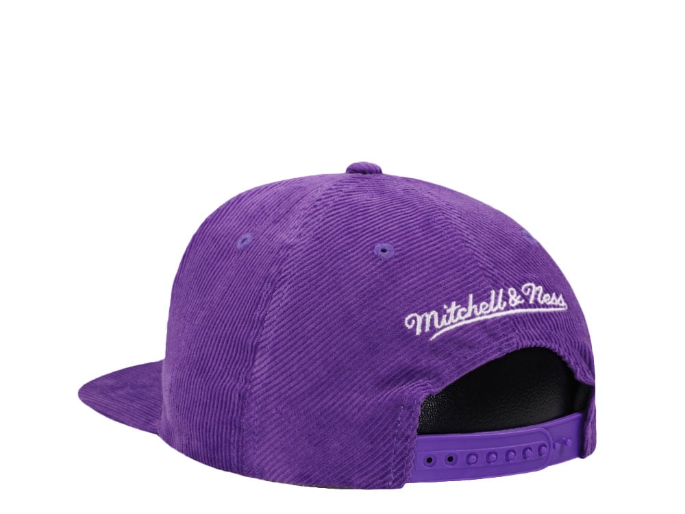 Mitchell & Ness Utah Jazz Purple Cord Hardwood Classic Snapback Hat