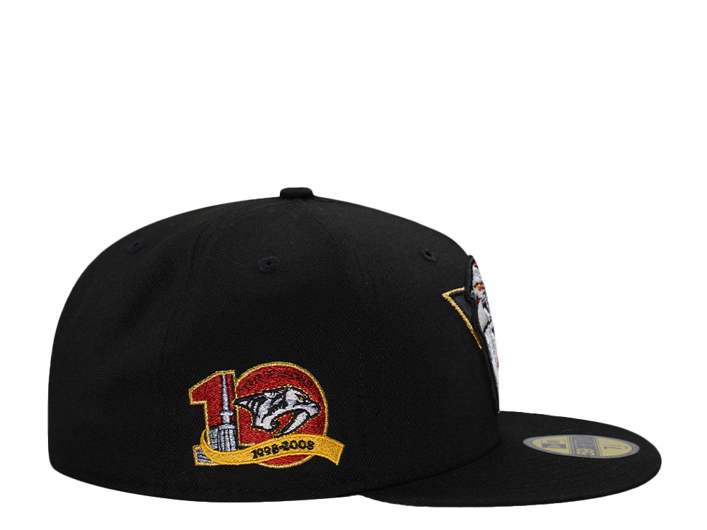 New Era Nashville Predators 10th Anniversary Black Prime Edition 59Fifty Fitted Hat