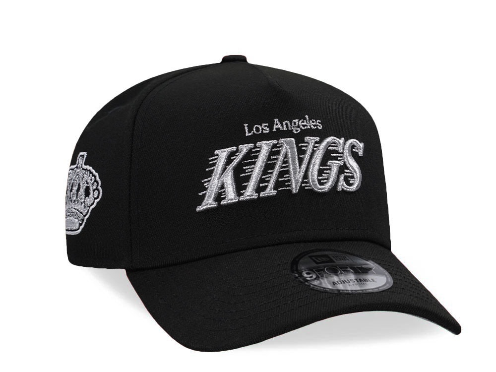 New Era Los Angeles Kings Metallic Black Prime Edition 9Forty A Frame Snapback Cap