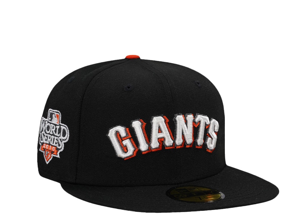 New Era San Francisco Giants World Series 2010 Black Throwback Edition 59Fifty Fitted Hat
