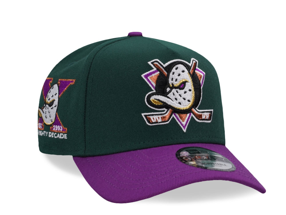 New Era Anaheim Ducks 10th Anniversary Evil Two Tone Edition 9Forty A Frame Snapback Hat