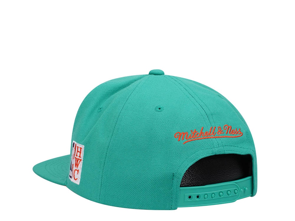 Mitchell & Ness Golden State Warriors Desert Green Hardwood Classic All Star Weekend Snapback Hat