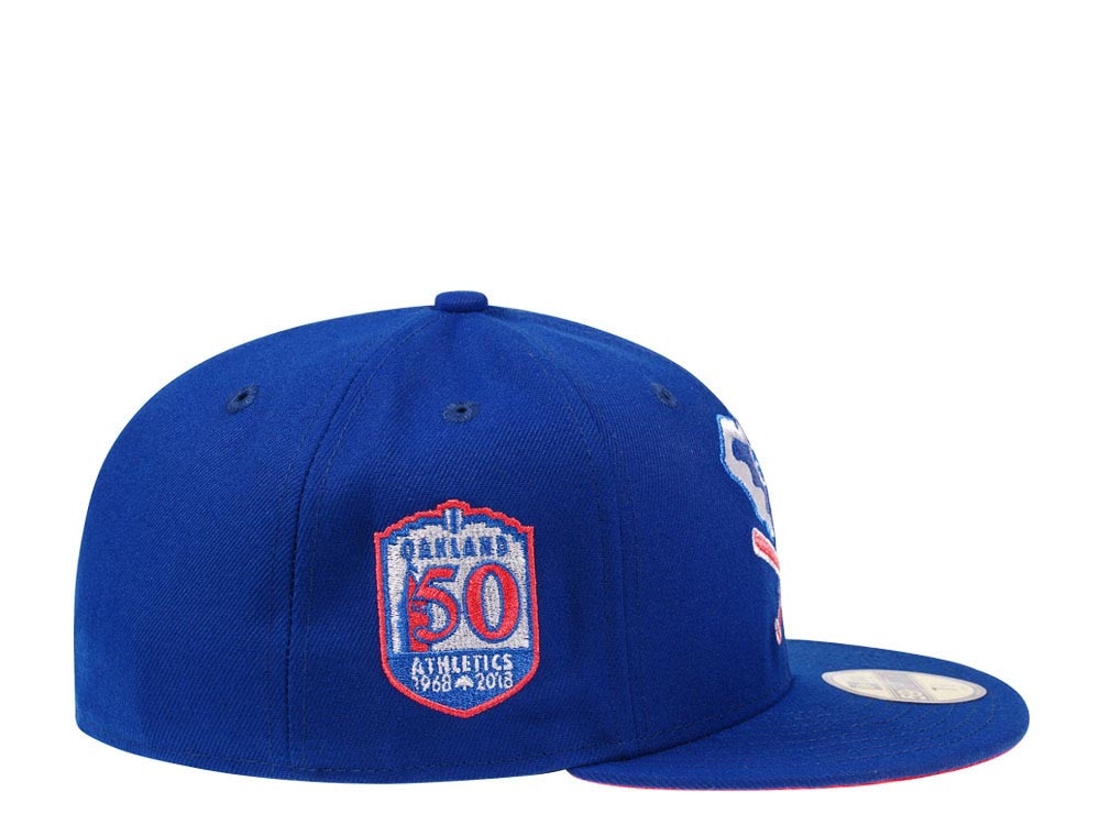 New Era Oakland Athletics 50th Anniversary Fresh Blue Lava Edition 59Fifty Fitted Hat