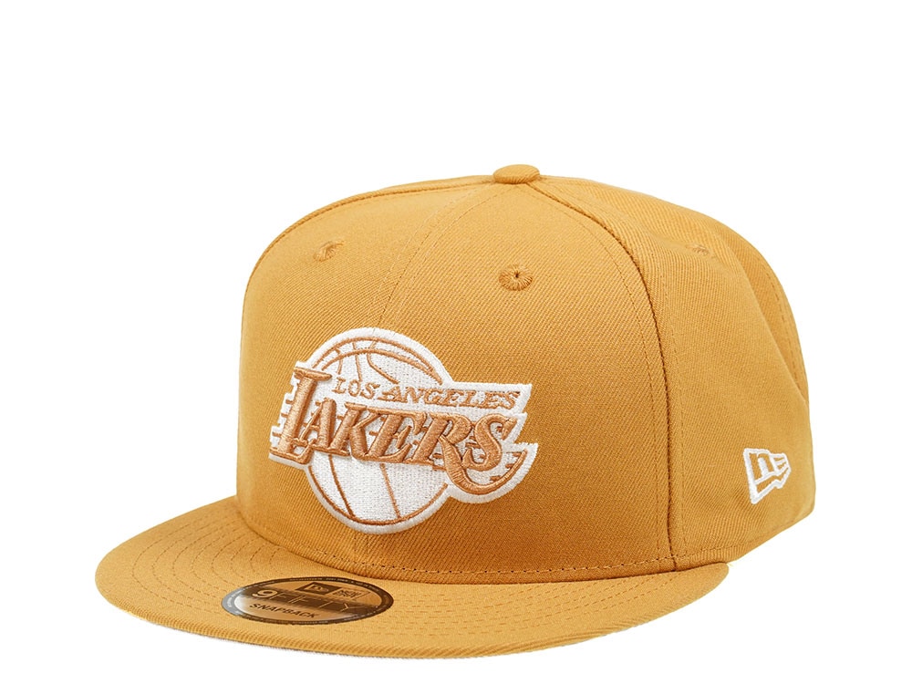 New Era Los Angeles Lakers Panama Tan Edition 9Fifty Snapback Hat
