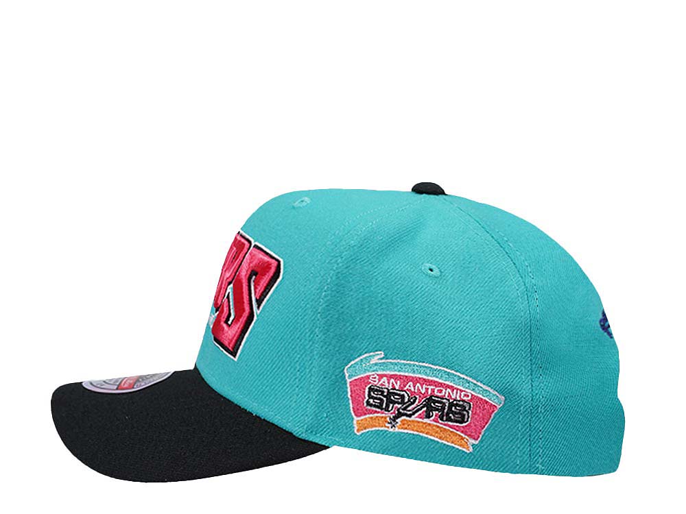 Mitchell & Ness San Antonio Spurs Shredder Stretch Hardwood Classic Red Flex Snapback Hat