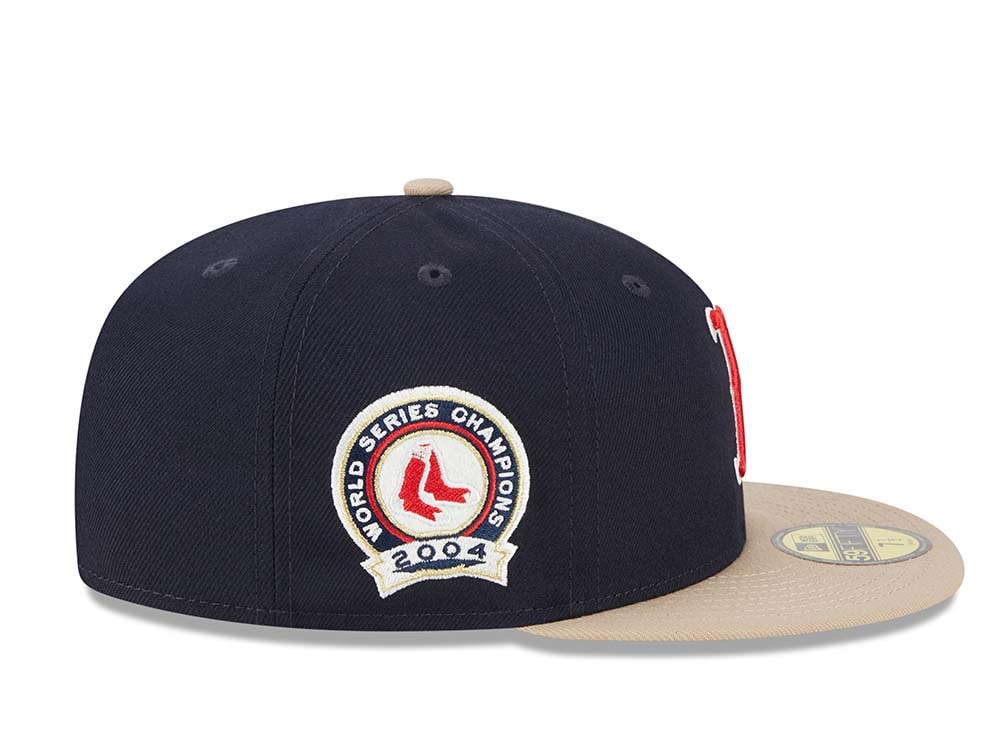 New Era Boston Red Sox World Series Champions 2004 Varsity Pin Two Tone Edition 59Fifty Fitted Hat