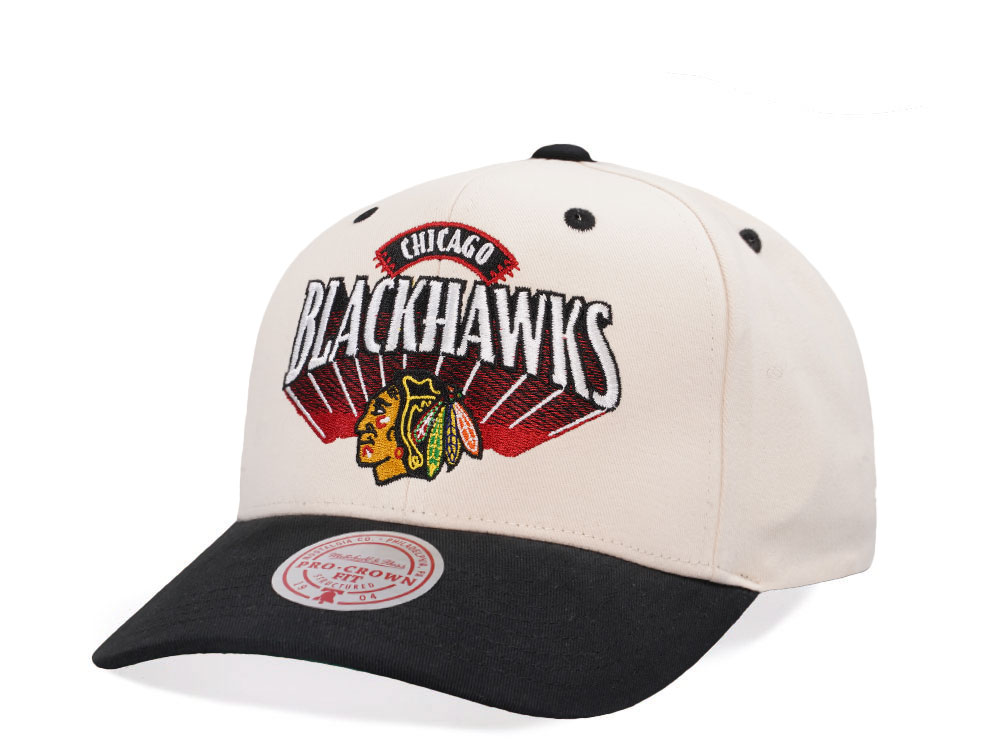 Mitchell & Ness Chicago Blackhawks Horizon Two Tone Pro Crown Fit Snapback Hat