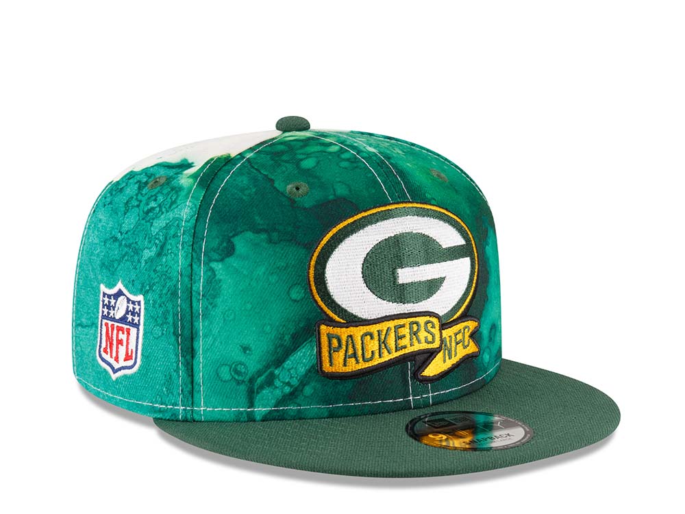 New Era Green Bay Packers Ink NFL Sideline 2022 9Fifty Snapback Hat