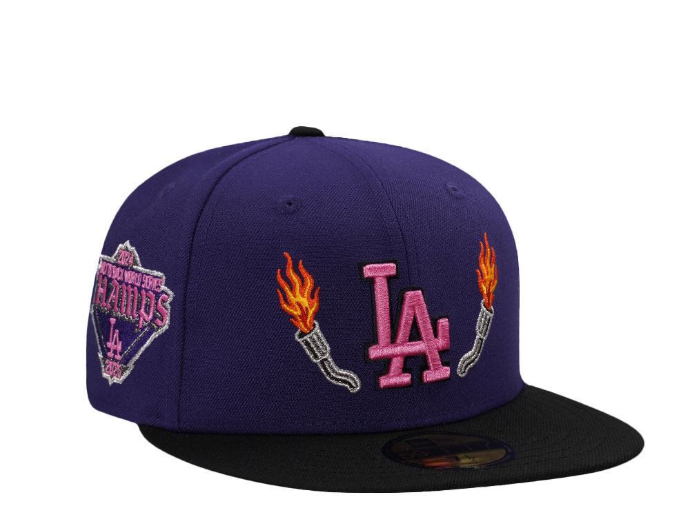 New Era Los Angeles Dodgers World Series Champions 2024 Purple Two Tone Edition