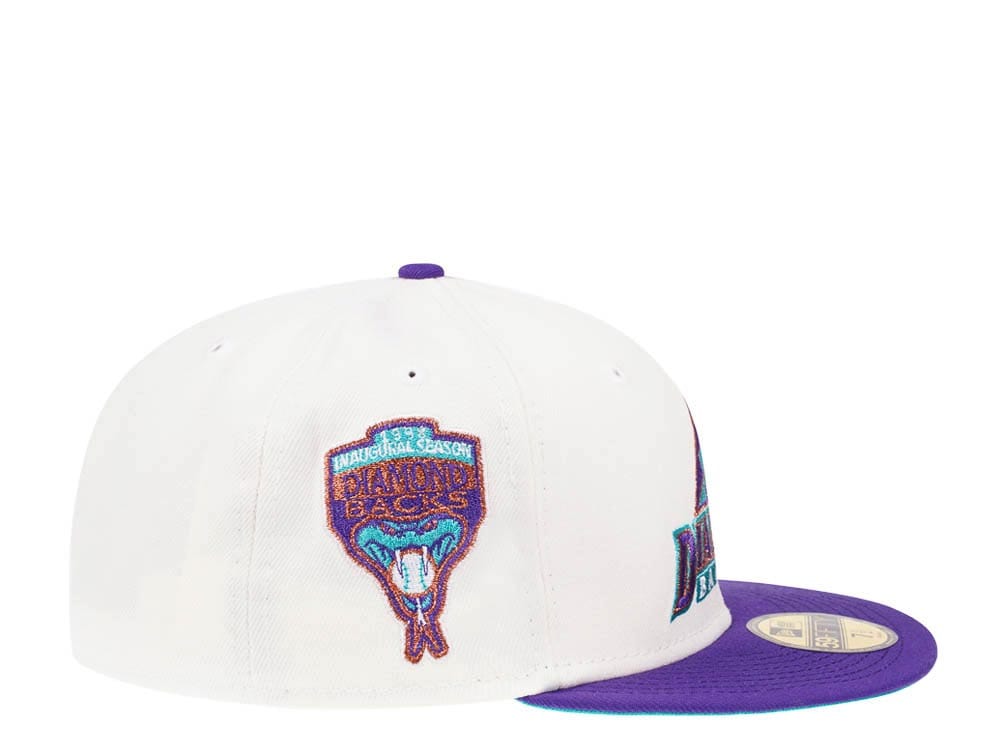 New Era Arizona Diamondbacks Inaugural Season 1998 Cream Dome Edition 59Fifty Fitted Hat