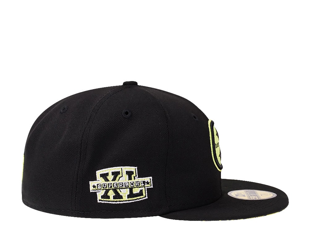 New Era Pittsburgh Steelers Super Bowl XL Black Summerpop Edition 59Fifty Fitted Hat
