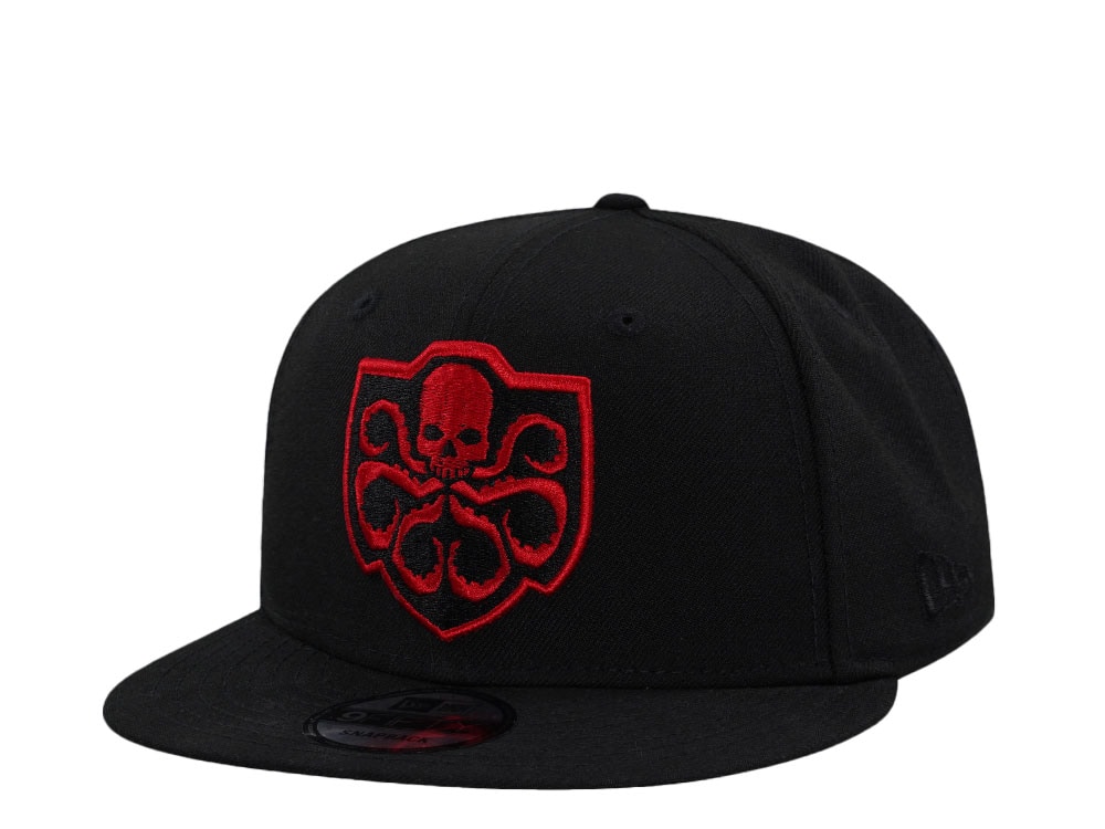 New Era Hydra Black and Red Edition 9Fifty Snapback Hat