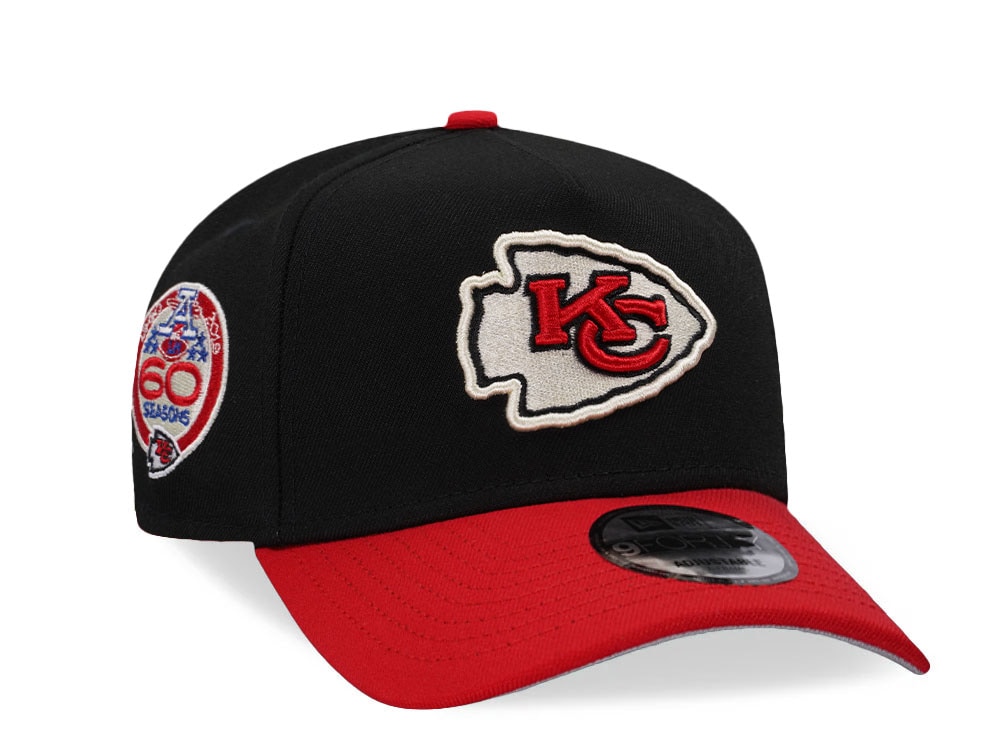 New Era Kansas City Chiefs 60 Seasons Two Tone 9Forty A Frame Snapback Hat