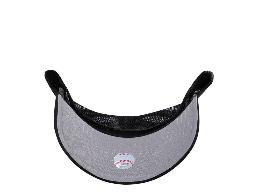 New Era Miami Heat Classic Black Trucker 9Forty A Frame Snapback Hat