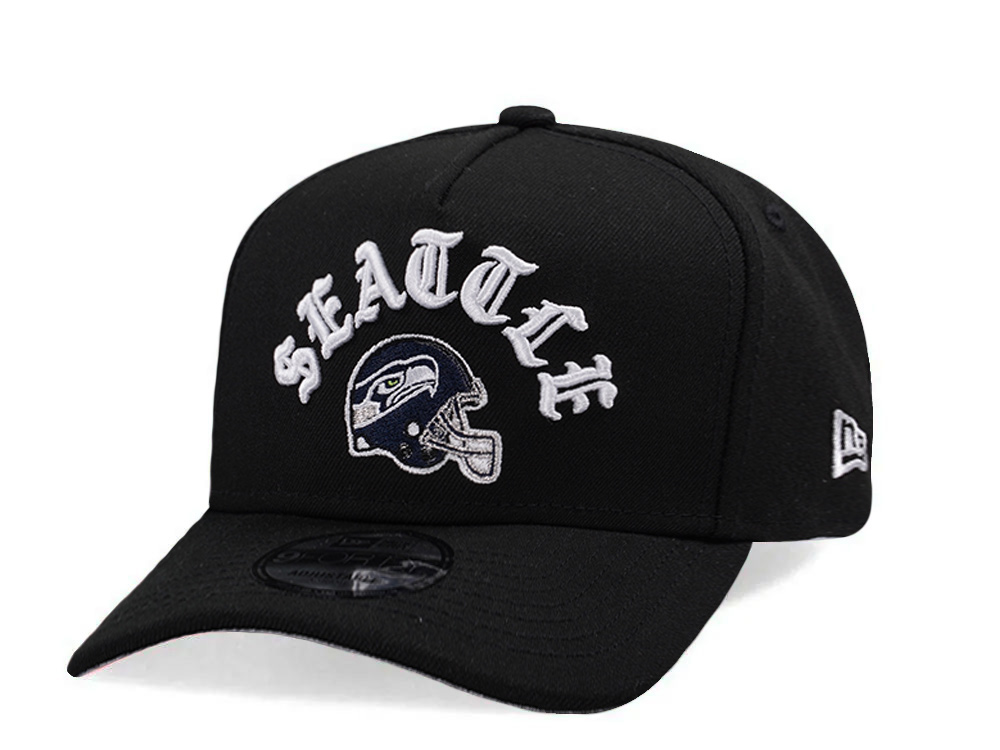 New Era Seattle Seahawks Helmet Black Prime Edition 9Forty A Frame Snapback Cap