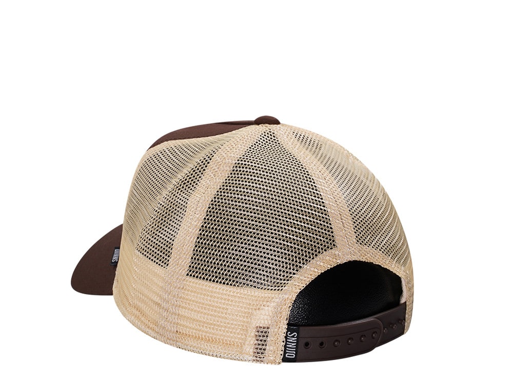 Djinns Lazy Sunday Coffee Club Brown Trucker Snapback Hat
