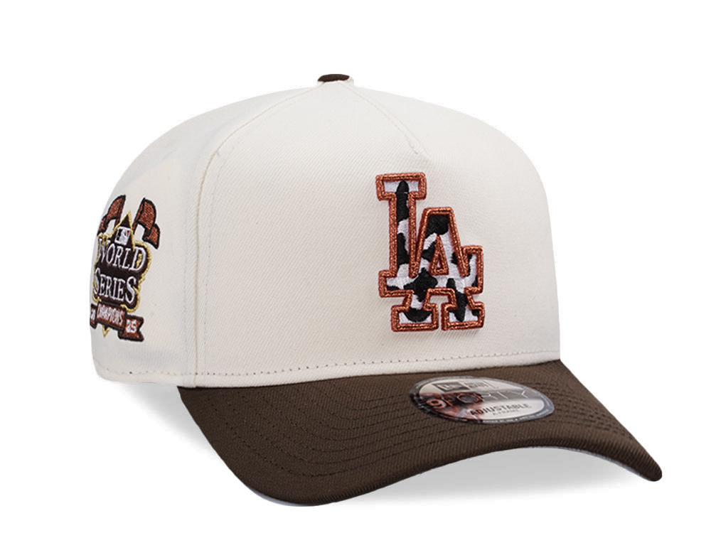 New Era Los Angeles Dodgers World Series Champions 2025 Chrome Two Tone Edition 9Forty A Frame Snapback Cap