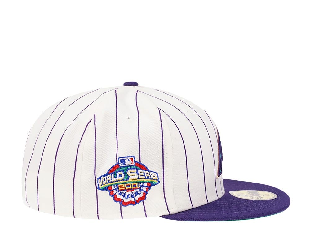 New Era Arizona Diamondbacks World Series 2001 Pinstripe Heroes Elite Edition 59Fifty Fitted Hat
