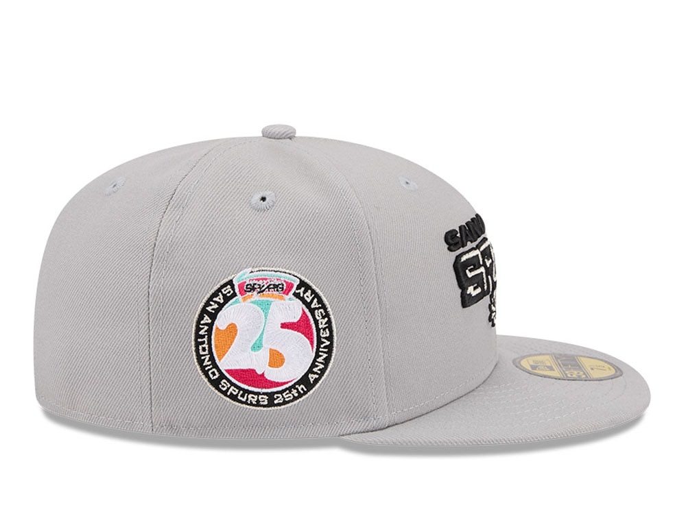 New Era San Antonio Spurs HWC 25th Anniversary Gray 59Fifty Fitted Cap