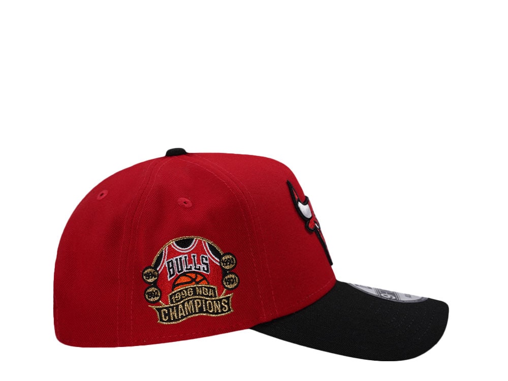 New Era Chicago Bulls NBA Champions 1996 Scarlet Two Tone Edition 9Forty A Frame Snapback Cap