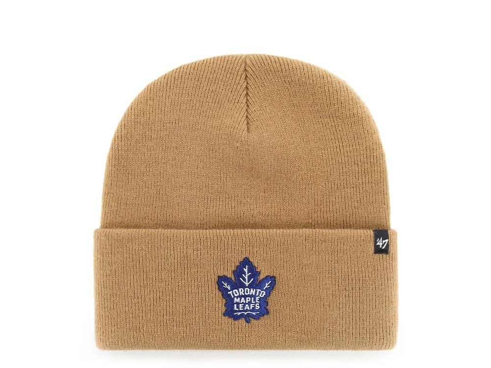 47Brand Toronto Maple Leafs Camel Haymaker Cuff Mutsen