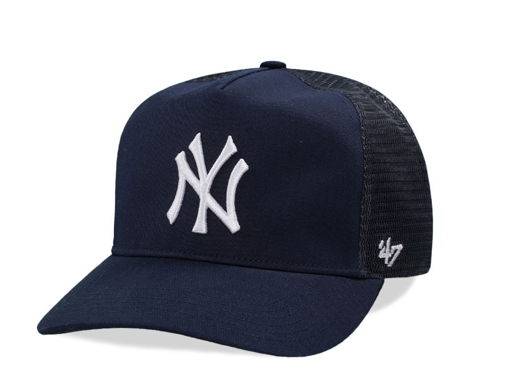 47Brand New York Yankees Navy Hitch Trucker Snapback Hat