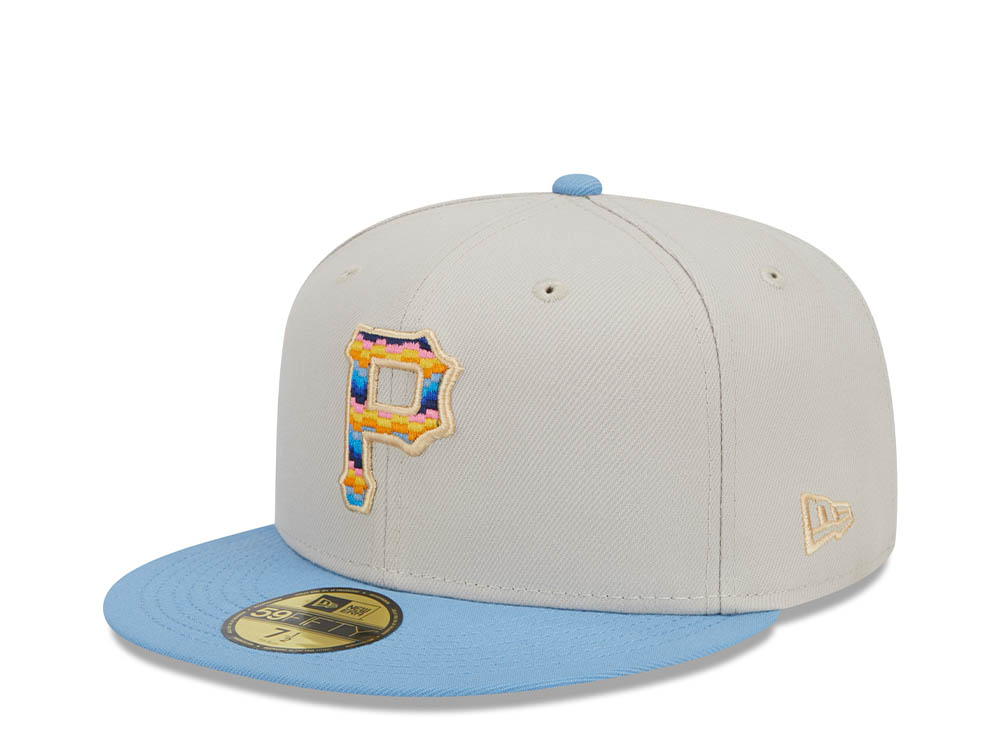 New Era Pittsburgh Pirates Beachfront Stone Two Tone Edition 59Fifty Fitted Hat
