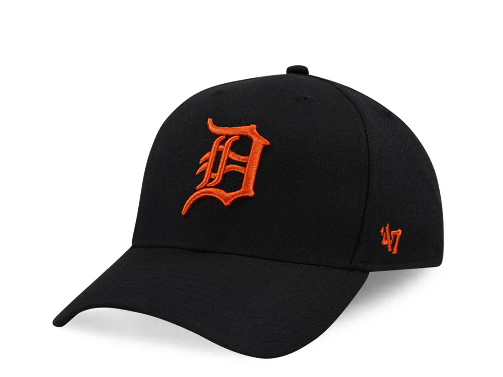 47Brand Detroit Tigers Black MVP Snapback Hat
