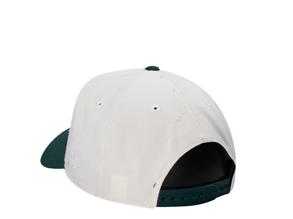 New Era Oakland Athletics World Series 1985 Chrome Two Tone Edition 9Forty A Frame Snapback Hat