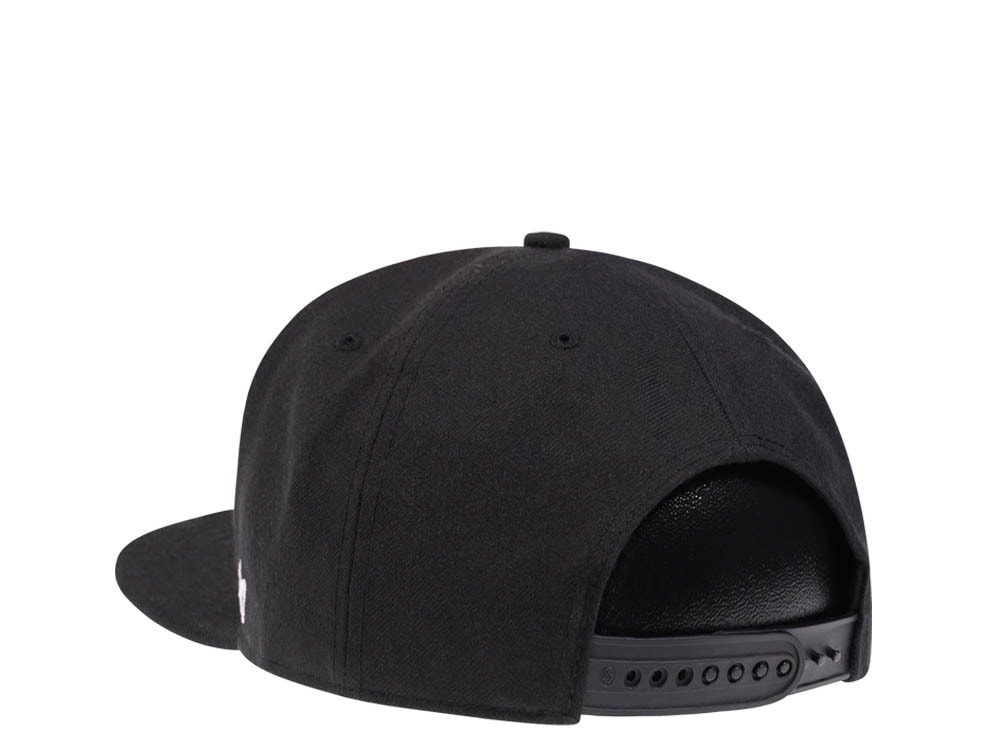 47Brand Anaheim Ducks Black Sure Shot Captain Snapback Hat