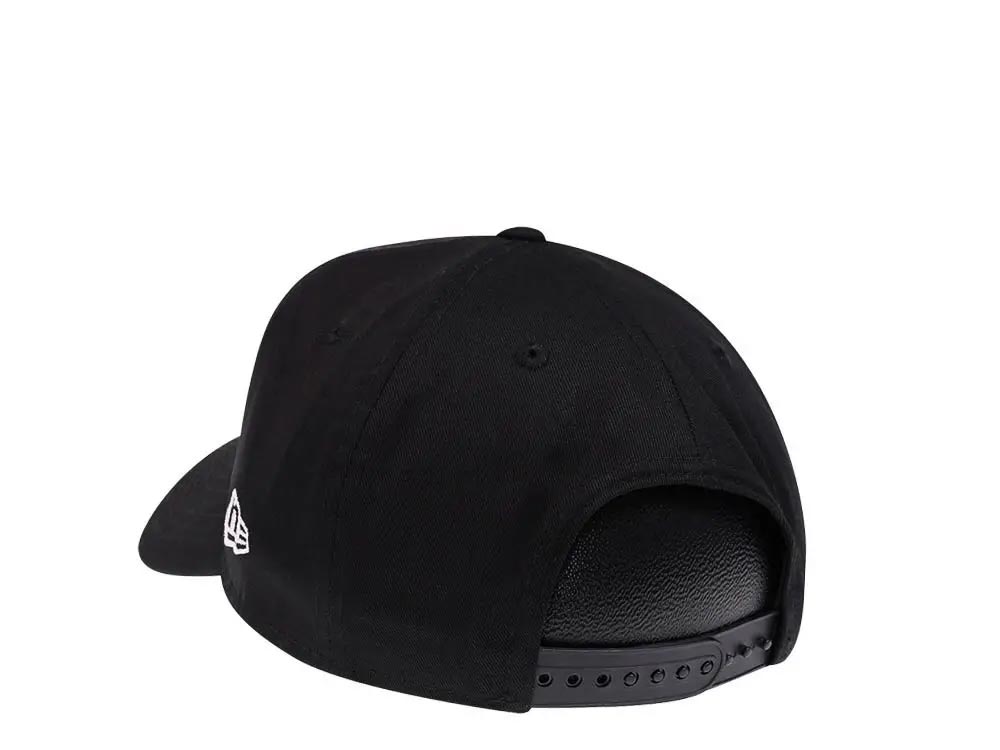 New Era Miami Heat Black 9Forty A Frame Snapback Hat