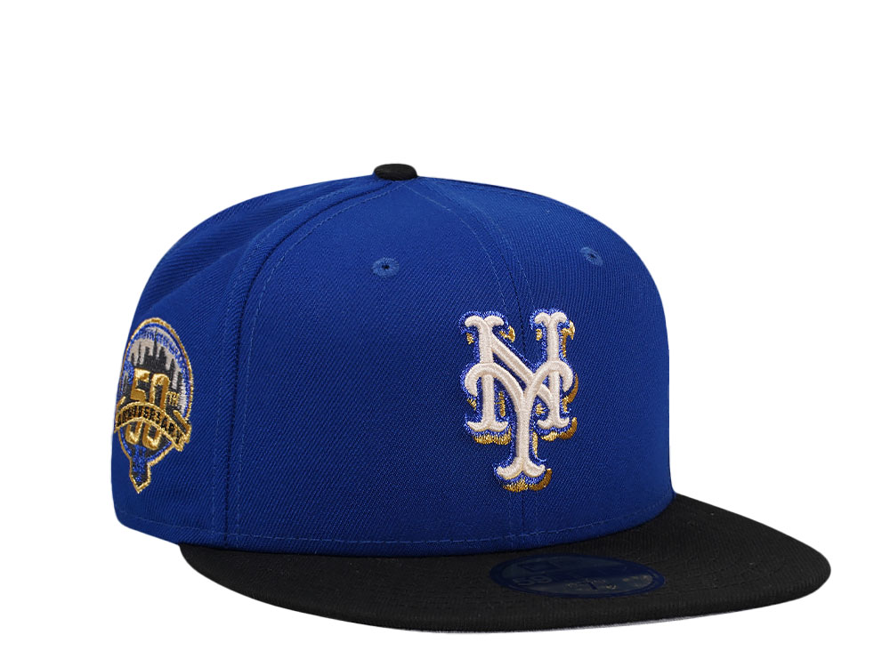 New Era New York Mets 50th Anniversary Metallic Two Tone Edition 59Fifty Fitted Hat
